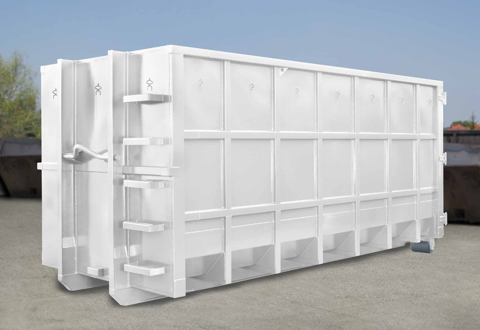 Weißer Industriecontainer